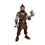 masterpiece, best quality, detailed), character design sheet of a fantasy blacksmith named andre, concept art, full body view, simple neutral standing pose, plain white background.  inspired by andre 