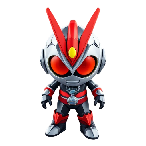 "ultra-realistic full-body fusion of kamen rider and ultraman, with a perfectly balanced helmet design: kamen rider's large compound eyes and pronounced segmented antennae integrated seamlessly into u