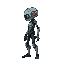 failed clone with fragmented memories of its creator. haunted by ancient ai voices whispering secrets, it wanders lost, seeking its purpose amid shattered identity and forgotten past. from side