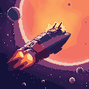 sci-fi background space ship