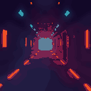 sci-fi background corridor