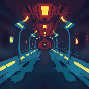 sci-fi background corridor