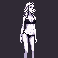 tall goth vampire, pale skin, black thong, black bra, long legs