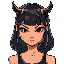 a girl character who is both a japanese oni and yakuza