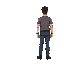 man rear view