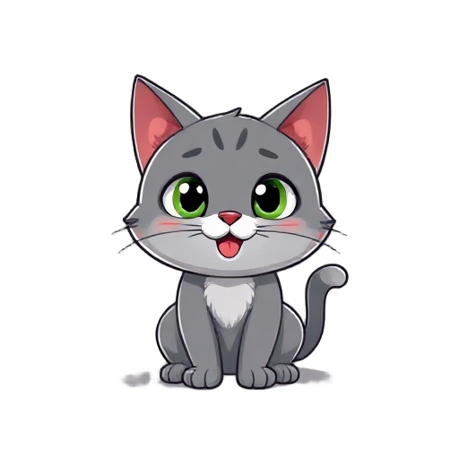gray cat