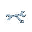 simple wrench with no decoration, only one wrench 