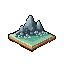 un bloque trabajado y se vea buena textura poco pixeleado y se integre a textura de monte y agua  