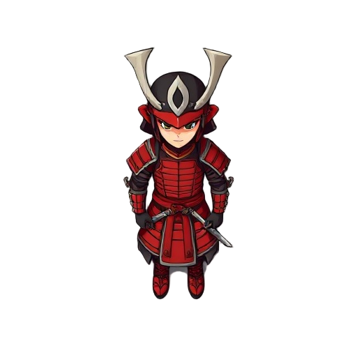 samurai, red armor