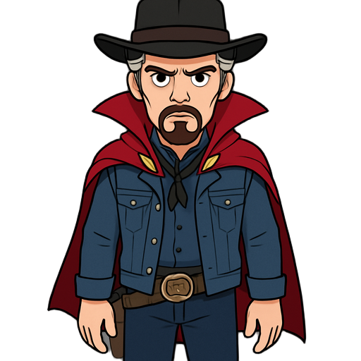 doctor strange with arthur morgan suit