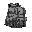 backpack in post-apocalyptic style. very simple blocky shape