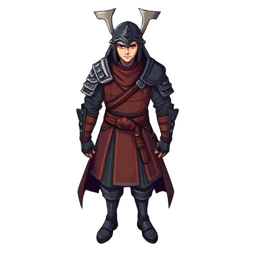 samurai and knight mixing main character