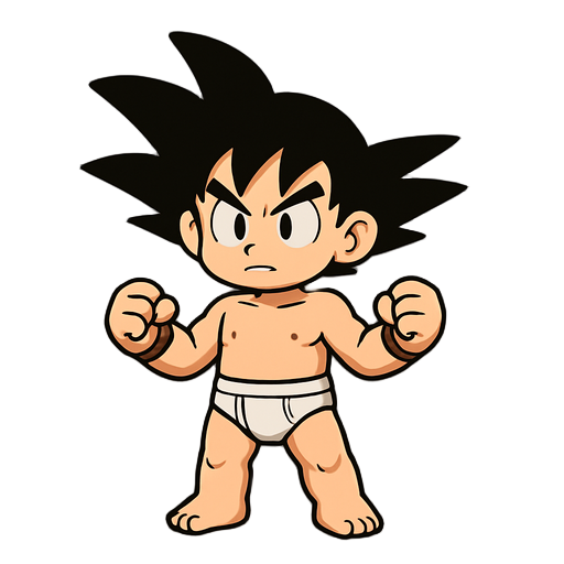 goku mele character with underwear