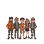 make a group of people camping