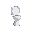 white toilet facing to the right