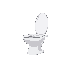 white toilet facing to the right