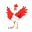 white and red bird standing, mostly red, beautiful bird, majestic