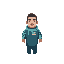 a climate researcher with a special outfit on 