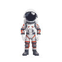 an astronaut standing 