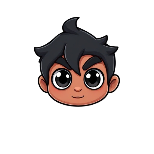 um personagem todo branco com olhos pretos