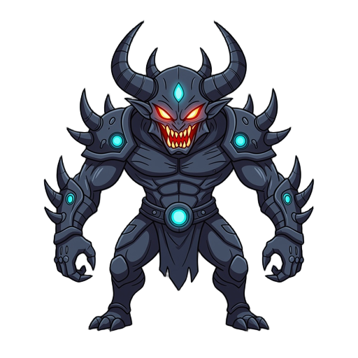 futuristic demon