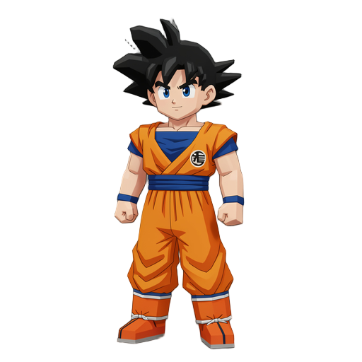 personagem céu de dragon ball no minecraft em hd