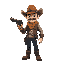 cowboy with gun