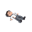 normal person laying on the ground, dead 