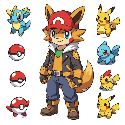 a pokemon style player character