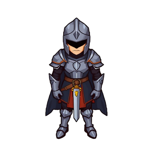 pixel art rpg knight hero