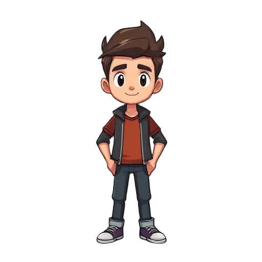 faça uma sprite de um personagem homem
