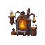 a steampunk furnace alchemy machine that makes spells automatically