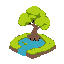 grass, pond, tree
