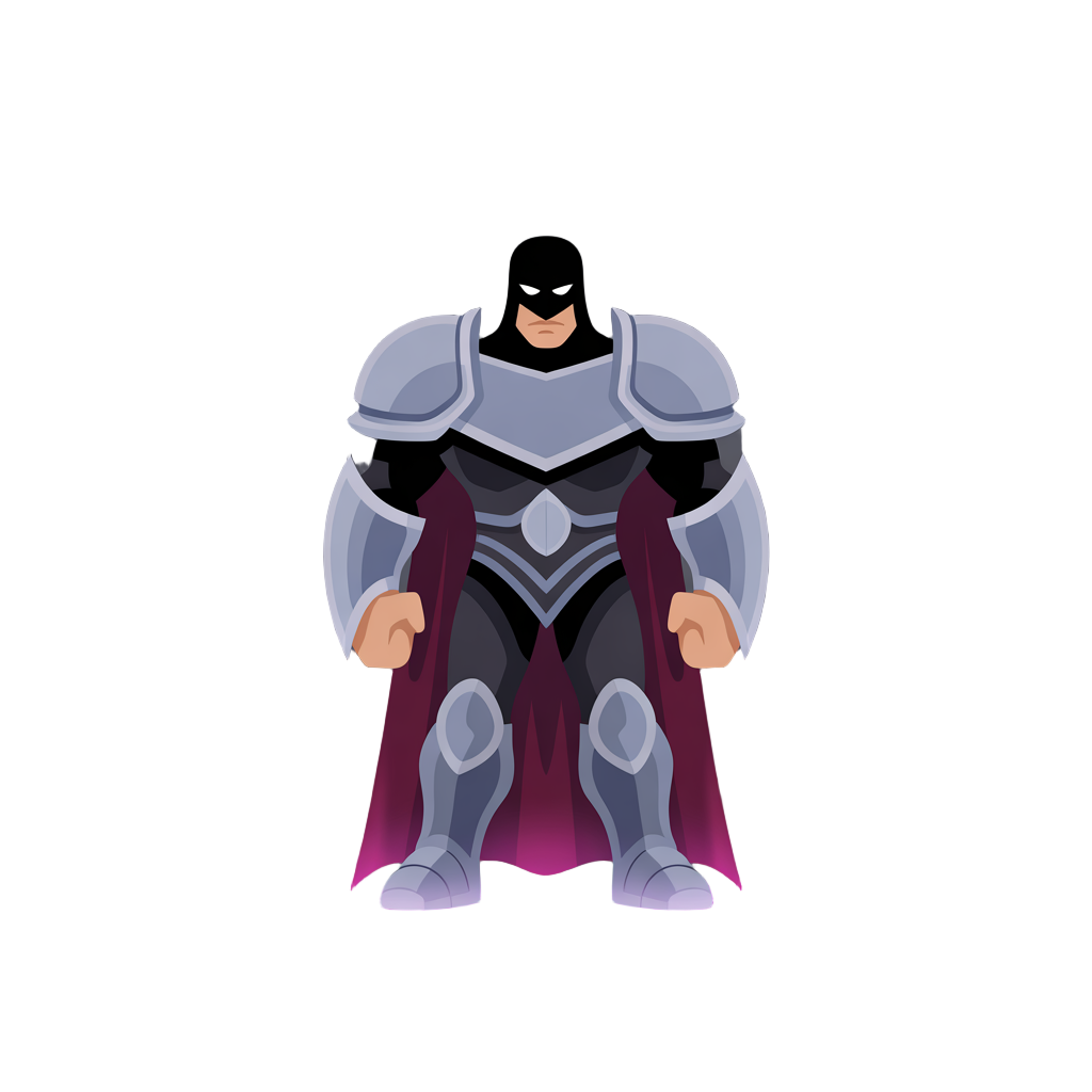 dark fantasy hero with mask