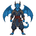 dragonborn blue monk