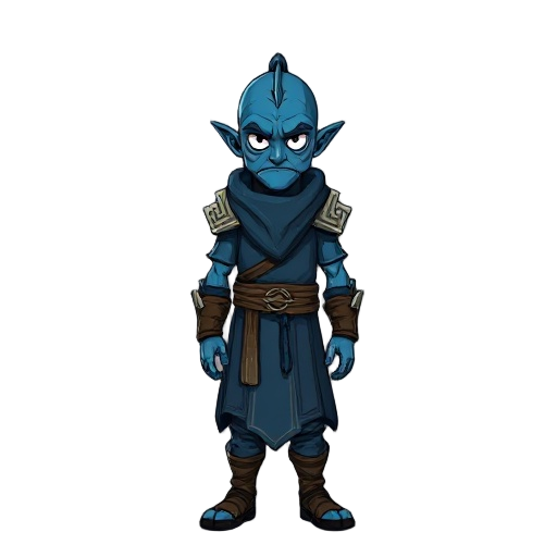 dragonborn blue monk