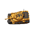 top down view of a tiger tank 