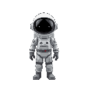 astronaut, simplistic 
