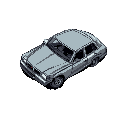 car crashed into the ground