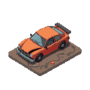 crashed car