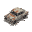 rusted destroyed car