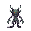 **prompt:** "create a pixel art character of a lovecraftian-inspired monster in a retro video game style. the creature is grotesque and eldritch, with an unnatural, otherworldly form. it has multip