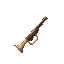 short, trumpet, musket gun, top-down view