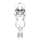 white girl with glasses