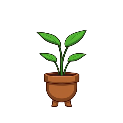i want a plant character has eyes in pot