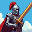 knight, holding a big sword