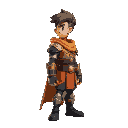hero character side view