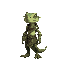 a lizardfolk paladin