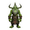 a green orc shaman