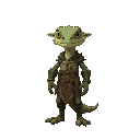 a lizardfolk paladin